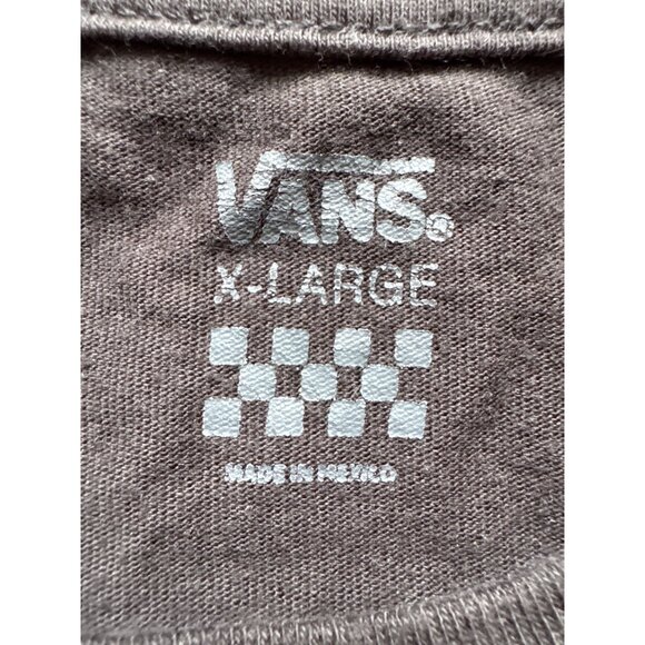 Vans X-Large Graphic Tee Yin Yang Wings Floral Design Black Short Sleeve Cotton - Picture 4 of 6